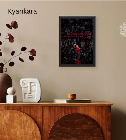 Cristiano Ronaldo CR7 A4 Wall Frame | HD Football Poster | Premium Room Decor for Kids & Adults | Sports Wall Art for Bedroom & Living Room