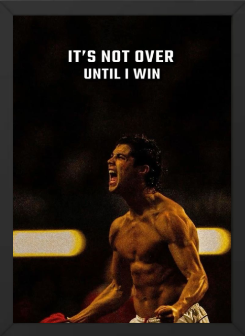 Cristiano Ronaldo CR7 A4 Wall Frame | HD Football Poster | Premium Room Decor for Kids & Adults | Sports Wall Art for Bedroom & Living Room