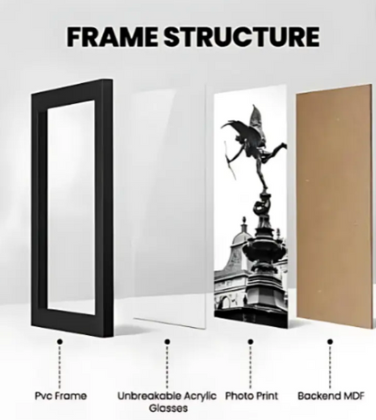 Itachi Uchiha Anime Wall Frame Combo (Set of 2) | A4(9inch * 12inch) Size Acrylic Glass Frames | Aesthetic Akatsuki Wall Art for Room & Office Decor