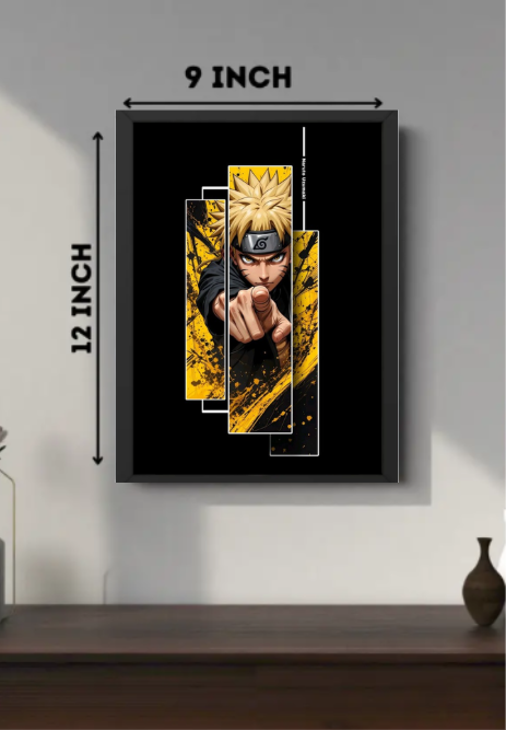 Itachi Uchiha Anime Wall Frame Combo (Set of 2) | A4(9inch * 12inch) Size Acrylic Glass Frames | Aesthetic Akatsuki Wall Art for Room & Office Decor